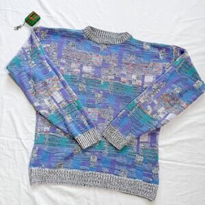 Vintage 90s 3D Knit Saturdays Sweater - M